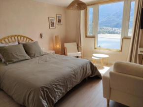 Le Cosy du Plongeoir - T2 neuf avec vue sur le lac de Serre Ponçon et grande terrasse avec jardin